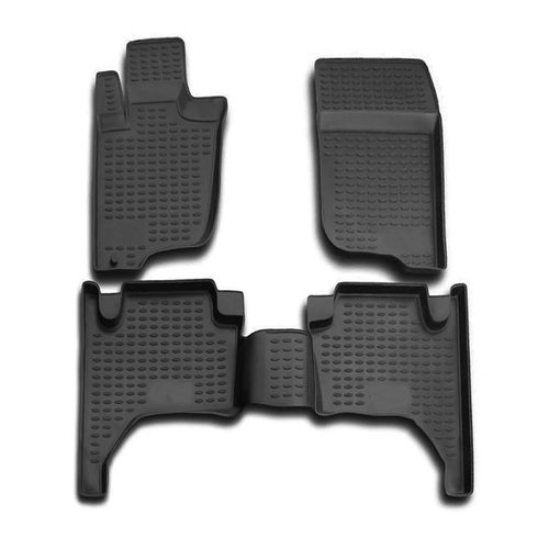 Omac Tapis De Sol Pour Mitsubishi L200 2006-2015 Sur Mesure En Caoutchouc Noir