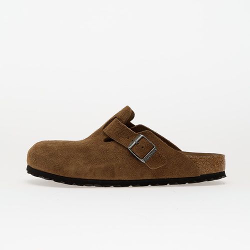 Baskets Birkenstock Boston Soft Footbed Suede Leather Dark Tea Tonal Fb Eur