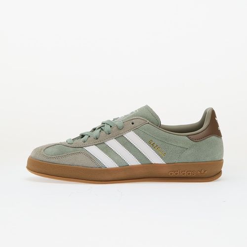 Chaussures Baskets Adidas Gazelle Indoor Silver Pebble/ Silver Green/ Ftw White Eur