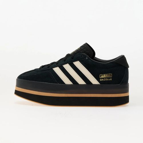 Chaussures Baskets Adidas Gazelle Stack W Core Black/ Cream White/ Gum 3 Eur