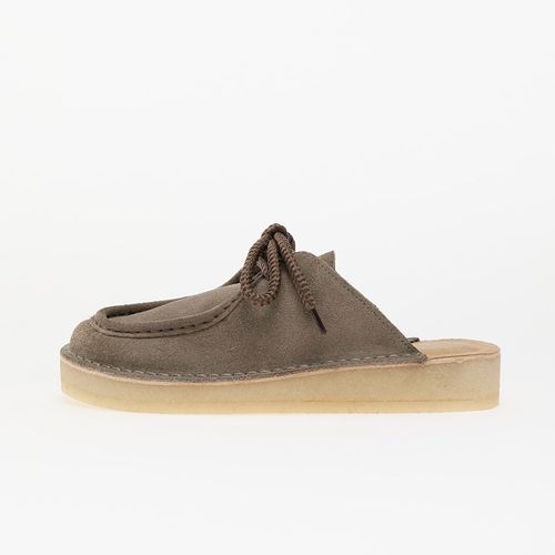 Chaussures Baskets Clarks Originals Dsrtnomad Mule Grey/ Sage Suede Eur