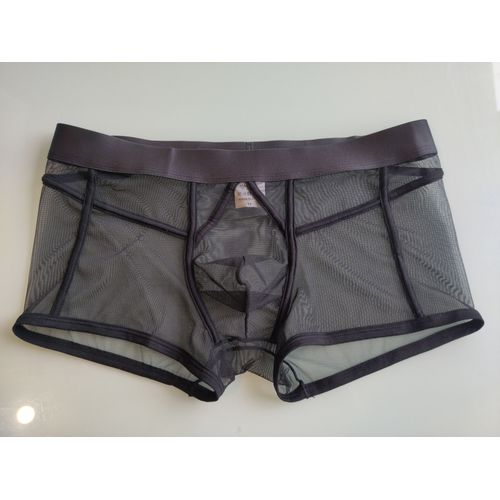 Boxer Noir Transparent Taille M