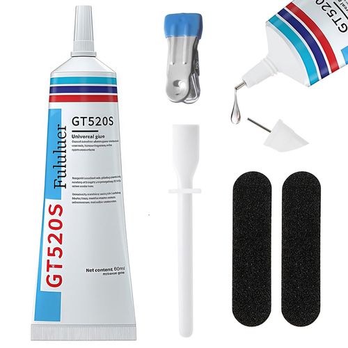 BLAZEFLUX-Colle tissu Mighty Mend it permanente lavable, adhesif couture liquide resistant waterproof pour patch vetements 60ml