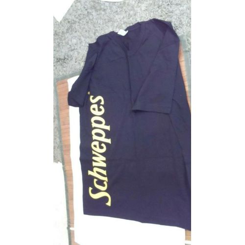 T.Shirt Publicitaire Schweppes Manches Courtes Neuf Taille Unique Idee Cadeau