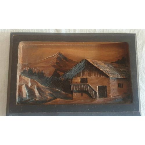 Tableau en bois, chalet - C. Hauler