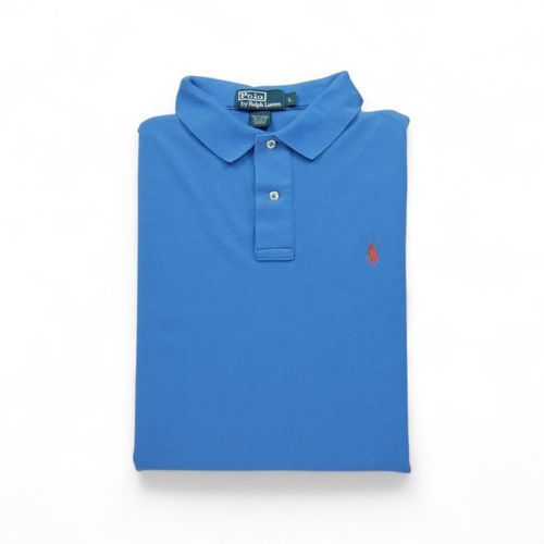 Reconditionné - Polo Manches Courtes Homme Bleu - Taille L - Homme - Bleu
