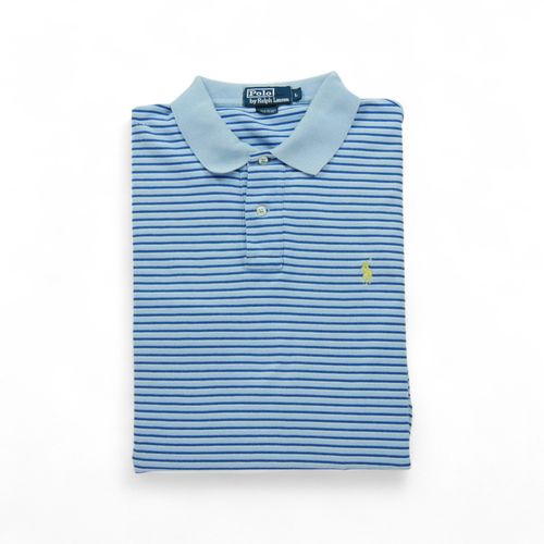 Reconditionné - Polo Manches Courtes Homme Bleu - Taille L - Homme - Bleu