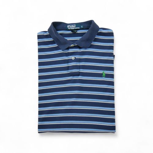 Reconditionné - Polo Manches Courtes Homme Bleu - Taille Xl - Homme - Bleu