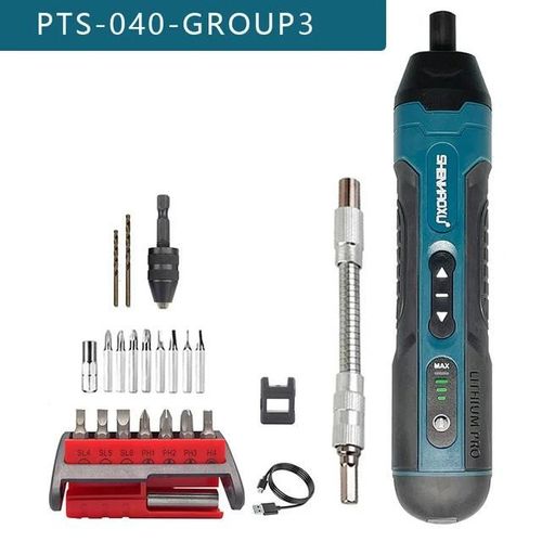 Tournevis électrique sans fil Rechargeable 1300mah batterie au Lithium Mini perceuse 3.6V ensemble d'outils électriques entretien ménager réparation-PTS-40-22
