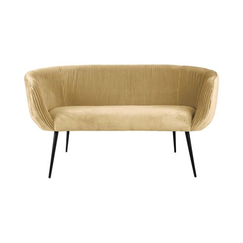 Canapé En Velours Majestic - 2 Places - Beige
