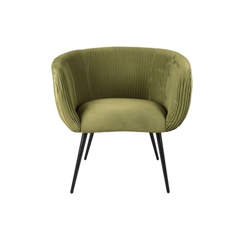 Fauteuil En Velours Majestic - Vert