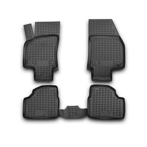 Tapis De Sol Pour Opel Astra H 2004-2014 Hb En Caoutchouc Tpe 3d Noir 4pcs