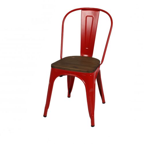 Chaise Vintage Liv H84 Cm - Rouge