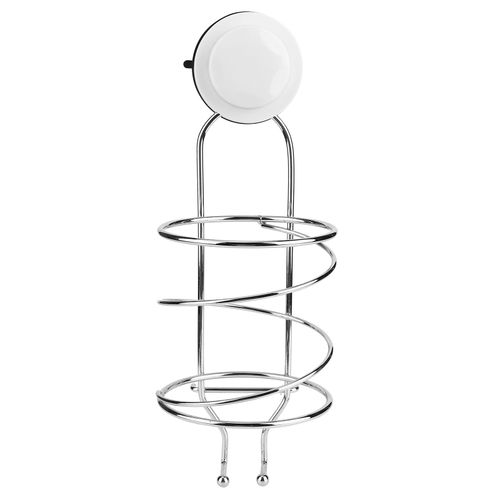 HJLIAN Support de seche-cheveux a ventouse en forme de spirale, support de rangement pour salle de bain