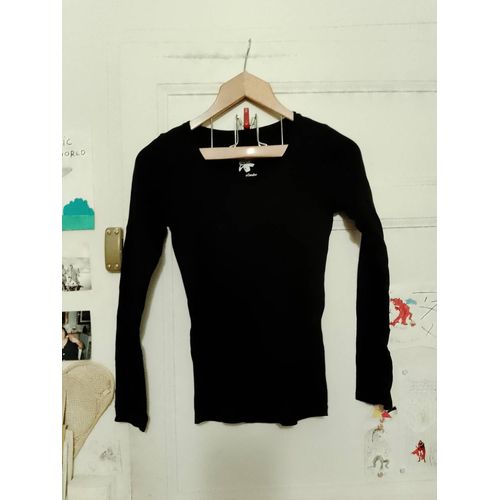 Tee Shirt Noir 32 Xxs Camaïeu.