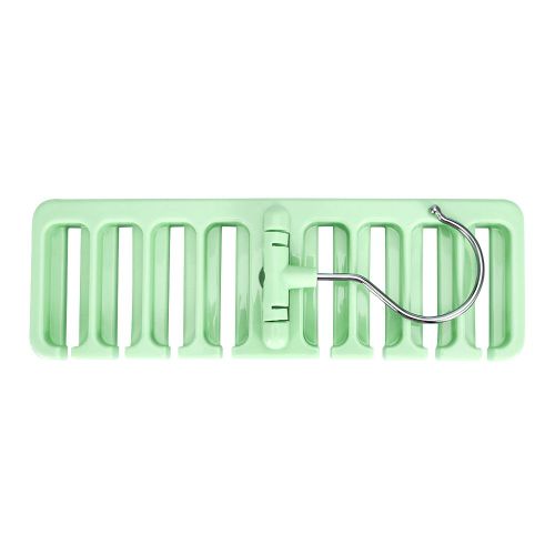 Hjlian Rangement Pour Echarpes, Cravates, Ceintures, 8 Emplacements, Avec Crochet (Vert)