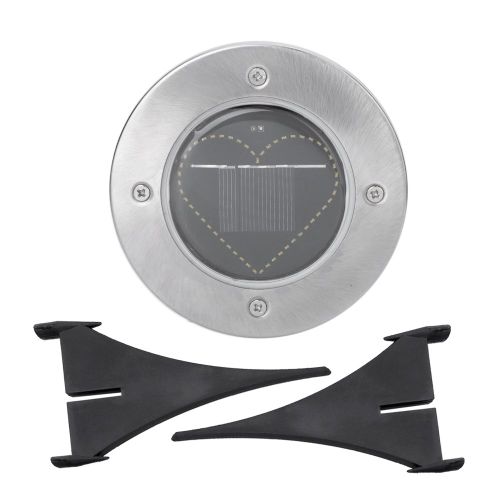 Hjlian Spot Solaire Encastrable En Forme De Cour Pour Allee Exterieure, Jardin, Terrasse, Lumiere Chaude