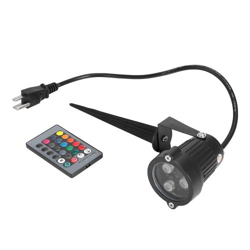 Hjlian Lampe De Jardin Led Etanche Rvb, Prise Americaine Ac85-265 V, Eclairage D'exterieur Pour Jardin Et Maison