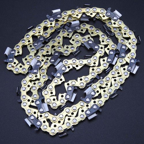 HJLIAN Chaine de tronconneuse doree de 16 pouces, lame de tronconneuse, pieces de tronconneuse, outil de travail du bois, accessoire