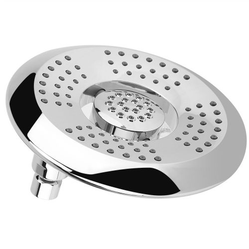 HJLIAN Pommeau de douche a jet superieur pressurise ultra-mince oxygene haut de gamme de 8 pouces en ABS a economie d'eau