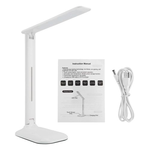 Hjlian Lampe De Table Led Pliable A Intensite Reglable Et Capteur Tactile