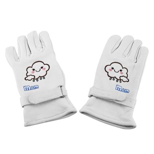 HJLIAN Paire de gants de jardinage epais et souples en cuir de chevre femelle, resistants a l'huile (M)