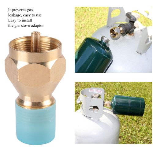 HJLIAN Adaptateur convertisseur robuste et durable pour cuisiniere a gaz et barbecue, type US