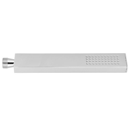 HJLIAN Pommeau de douche a main chrome de forme rectangulaire, pression, filetage G 1/2