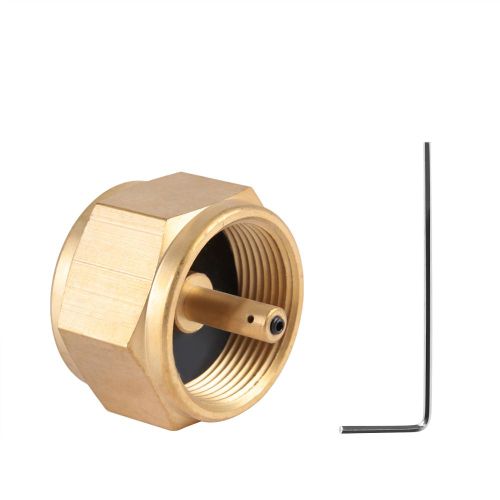 HJLIAN Adaptateur de cylindre robuste et durable pour cuisiniere a gaz, barbecue, connecteur de type americain