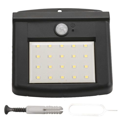 Hjlian Lampe De Jardin A Induction Etanche A Energie Solaire 20 Led