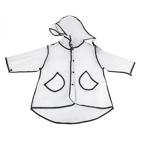 Hjlian Impermeable Mignon Pour Enfants, Filles Et Garcons, A La Mode, A Capuche, Transparent, Impermeable, Vetements De Pluie S