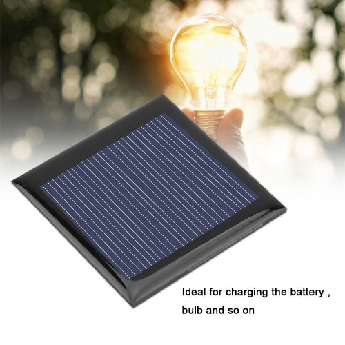 Hjlian Chargeur De Batterie A Panneaux Solaires 0,25 W Dc 5 V, Silicium Polycristallin, Chargeur De Telephone Solaire Diy
