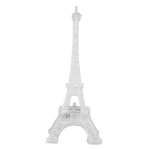 Hjlian Decoration Lumineuse Tour Eiffel A Led, Lampe Coloree Pour Gateau (7 Couleurs, Petit Format)