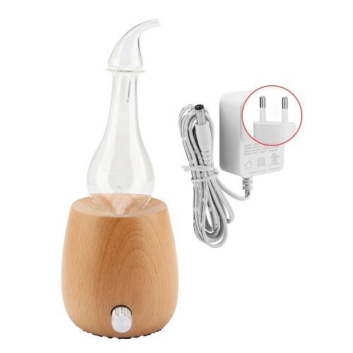 Hjlian Diffuseur D'huiles Essentielles Reglable Et Sur, Nebuliseur D'air Pour Chambre A Coucher, 110-240 V (Marron, Prise Ue) 