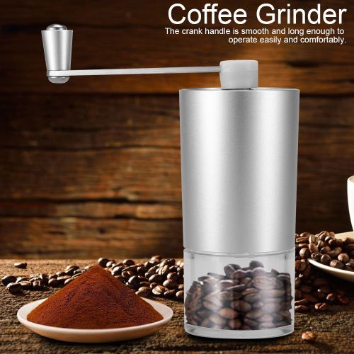 Hjlian Moulin A Cafe Manuel Portable En Acier Inoxydable (20 G)