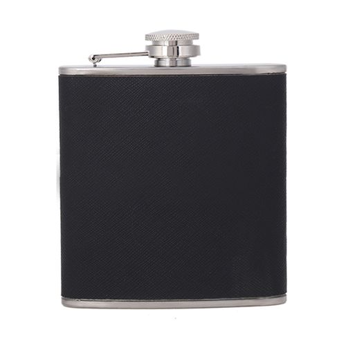 HJLIAN Flacon a vin et whisky portable en acier inoxydable, elegant et tendance, 180 ml