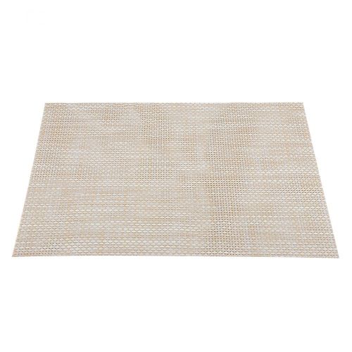 Hjlian Sets De Table Rectangulaires En Pvc Pour Table A Manger, Decoration De Cuisine Et Salle A Manger (Beige)