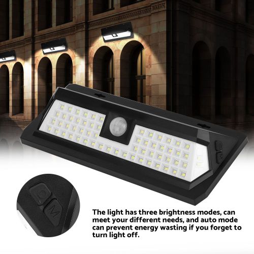 Hjlian Lampe Solaire D'exterieur Etanche A 62 Led Avec Detecteur De Mouvement Pour Jardin, Cour Et Terrasse