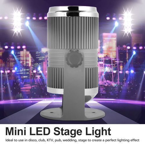 HJLIAN Mini eclairage de scene LED 7 W, eclairage de scene pour pub, discotheque, fete, club, karaoke, controle du son, prise UE 80   240 V
