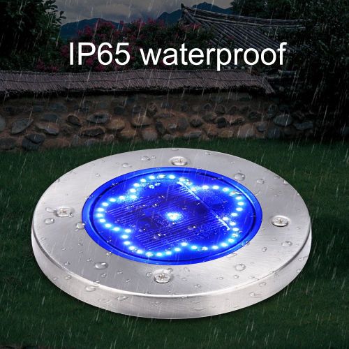 Hjlian Lampe De Jardin Solaire 48 Led Etanche Ip65 Pour Allee, Jardin, Paysage