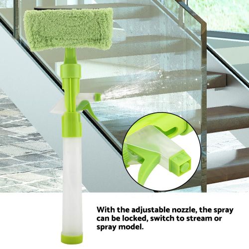 Hjlian Brosse Nettoyante Multifonction En Microfibre Pour Vitres De Voiture Et De Maison (Verte)