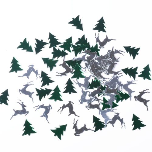 Hjlian Decoration De Table En Paillettes Pour Sapin De Noel, Elan, Embellissements A Paillettes Diy