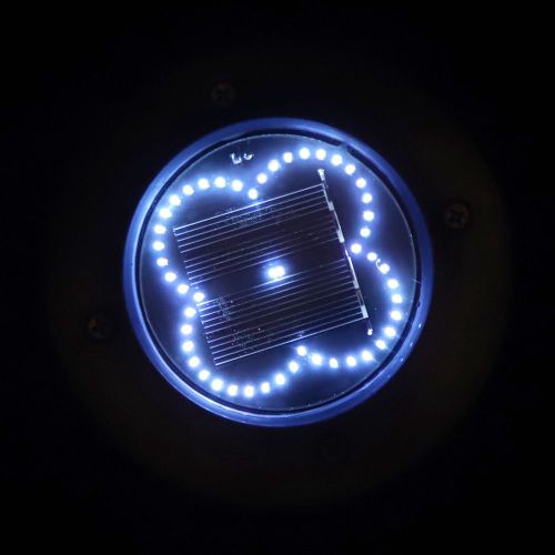 Hjlian Lampe De Jardin Solaire D'exterieur Pour Pelouse, Eclairage De Jardin, Blanc