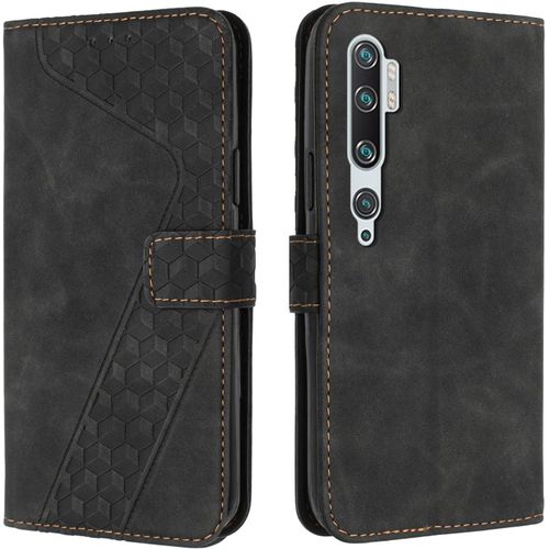 Coque Pour Xiaomi Mi Note 10/Mi Note 10 Pro/Xiaomi Mi Cc9 Pro, Etui Protection Housse Premium En Cuir Pu Portefeuille Étui Téléphone [Fermoir Magnétique] [Fentes Pour Cartes] Flip Case(Noir