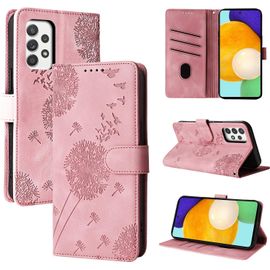Coque Samsung Galaxy A52 5g/A52 4g/A52s 5g Pissenlit Housse En Cuir Pu Samsung Galaxy A52 5g Étui À Fermeture Magnétique Portefeuille Étui À Rabat Pour Samsung Galaxy A52 4g Or Rose
