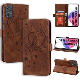 Coque Samsung Galaxy A53 5g, Étui Samsung A53 5g, Antichoc Étui Housse Protection En Cuir Magnétique Flip Case Portefeuille Etui En Protecion Pour Samsung Galaxy A53 5g (6,5""), Rose