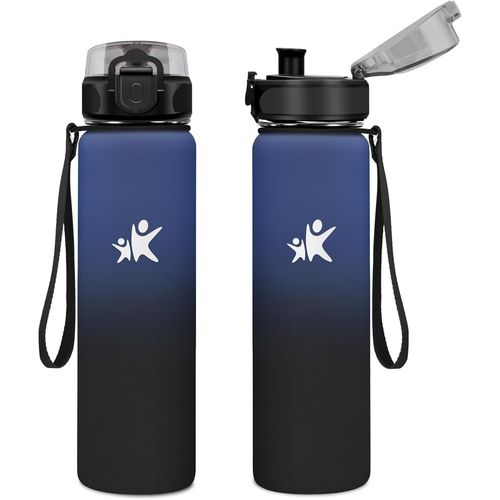 Gourde Isotherme 1l, Bouteille Isotherme, Gourde Inox Sans Bpa, Gourde Metal, , Bouteille D'eau Acier Inoxydable Pour Enfant & Adulte, École, Bureau, Outdoor, Sport
