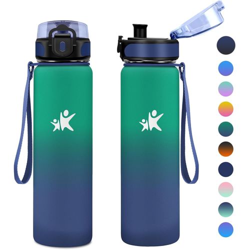 Gourde Isotherme 1l, Gourde Inox Sans Bpa, Gourde Metal, , Thermos Anti Fuite, Bouteille Isotherme En Acier Inoxydable Pour Enfant & Adulte, École, Bureau, Outdoor, Sport