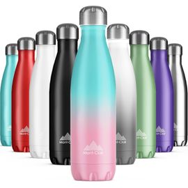 Gourde isotherme - Bouteille isotherme sans BPA - Gourde inox