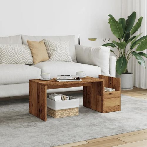 Table Basse Vieux Bois 90x45x35 Cm Bois D'ingénierie